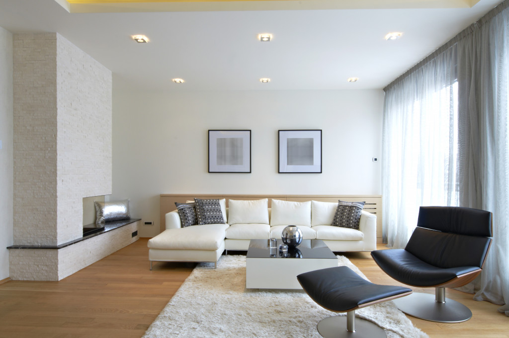 Simple minimalist living room