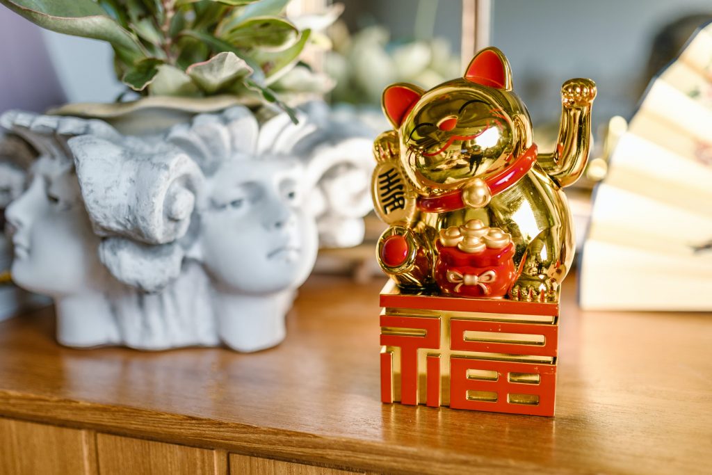 Lucky cat decor